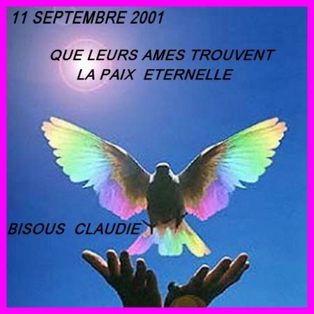HOMMAGE  AUX DISPARUS DU 11 SEPTEMBRE 2001